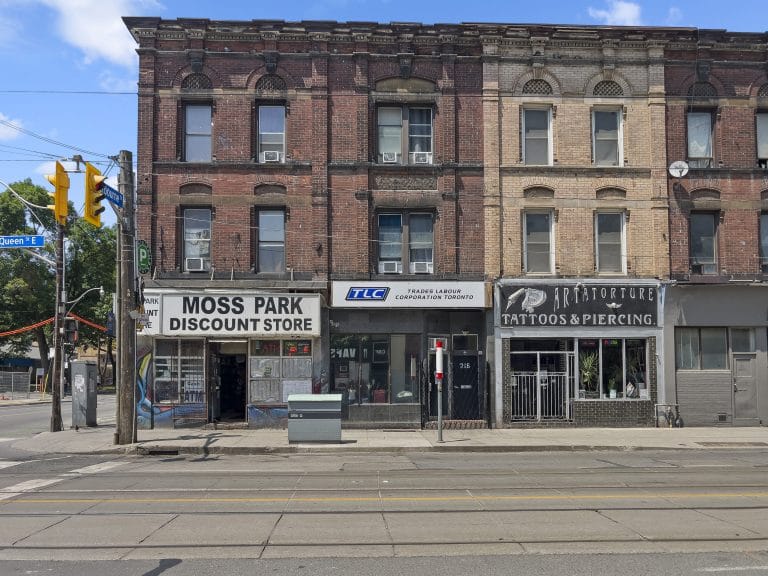 Front of 218 Queen Street East