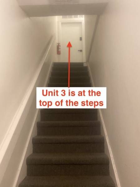 Unit 3 is at the top of the steps