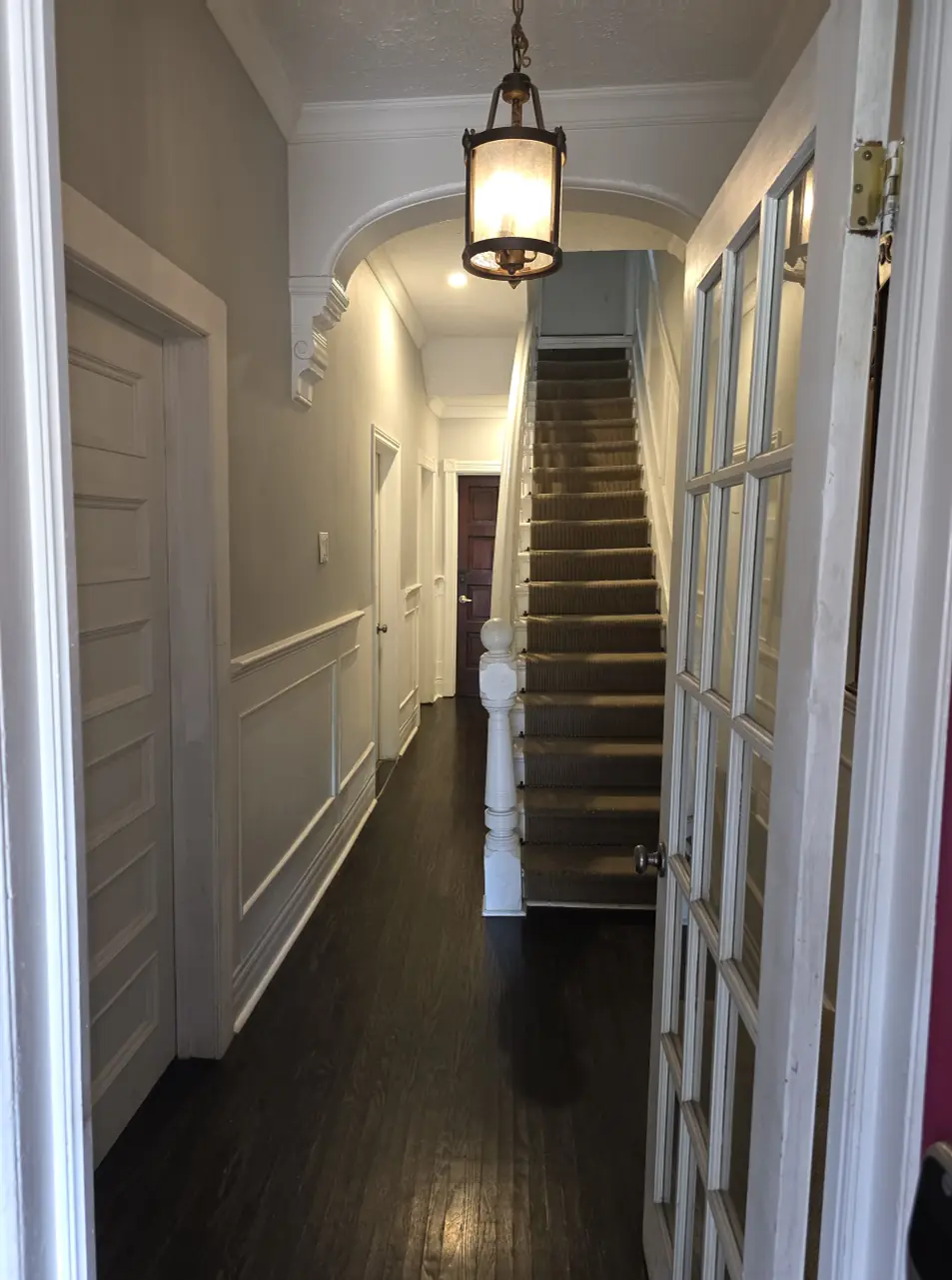 Front hallway. Your kitchen is at the end of the hallway and your unit is on the left.